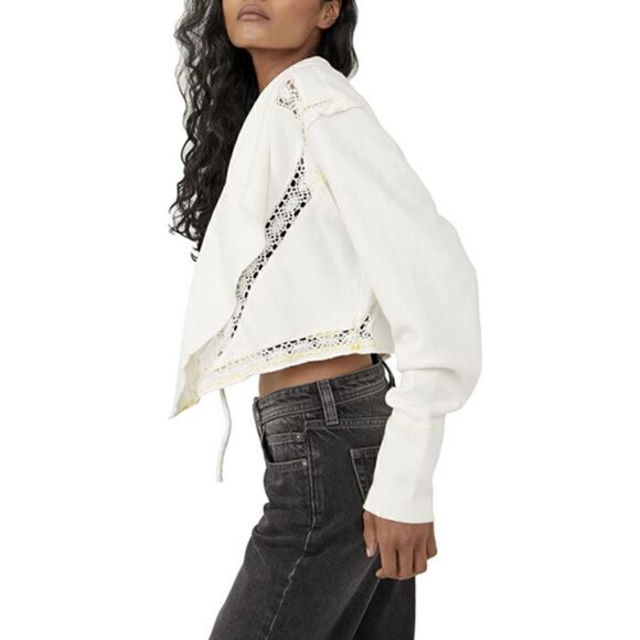 Free People Lost Cause Front Tie Cardigan Size XS - Picture 2 of 13